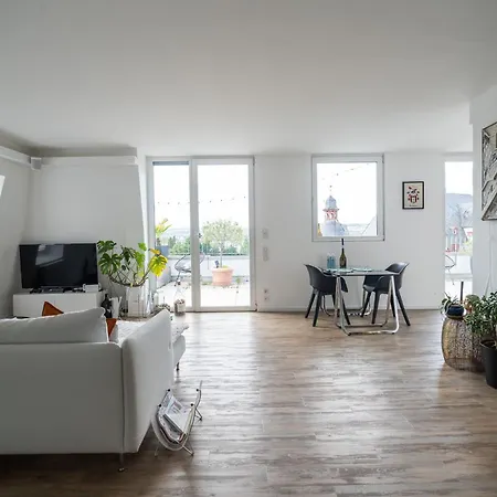 Penthouse Mit Panoramaterrasse Und Whirlpool Апартаменты