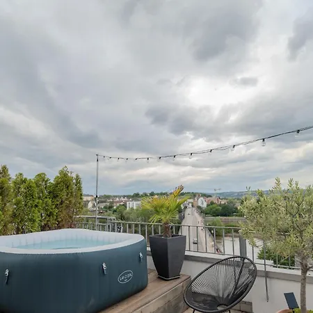 Апартаменты Penthouse Mit Panoramaterrasse Und Whirlpool Кобленц