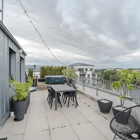 Penthouse Mit Panoramaterrasse Und Whirlpool Кобленц